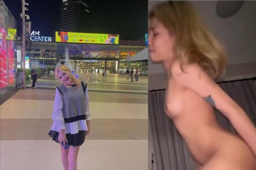 Hotgirl tóc vàng xinh lung linh quan hệ mạnh mẽ nhăn nhó