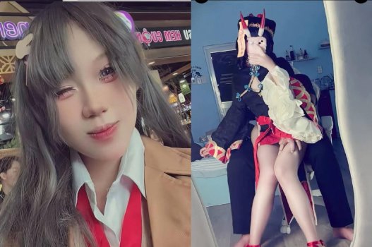 Nàng cosplay lộ clip sex vụng trộm với bạn thân bạn trai