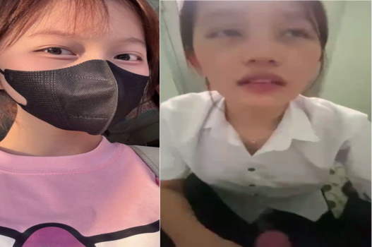 Nữ sinh điên bú chim bạn trong toilet