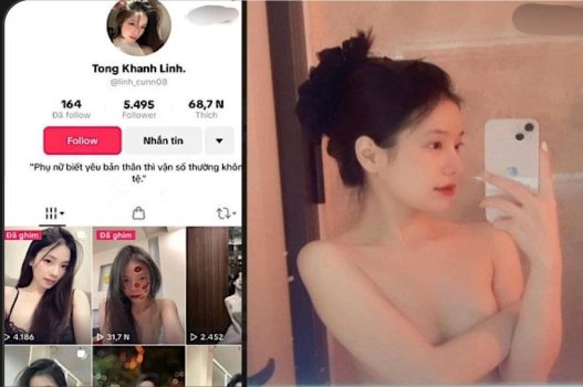 TikToker Tống Khánh Linh cưỡi trai phê điên